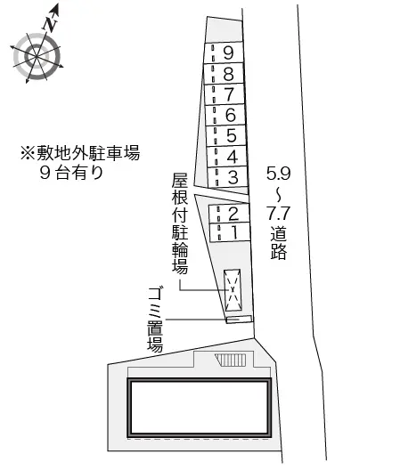 ★手数料０円★伊豆の国市四日町　月極駐車場（LP）